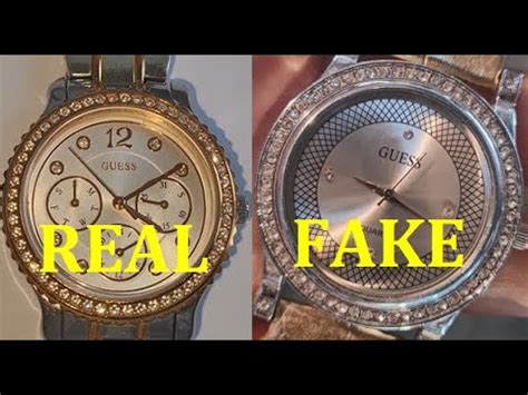 guess watch fake vs real|counterfeit watches identification.